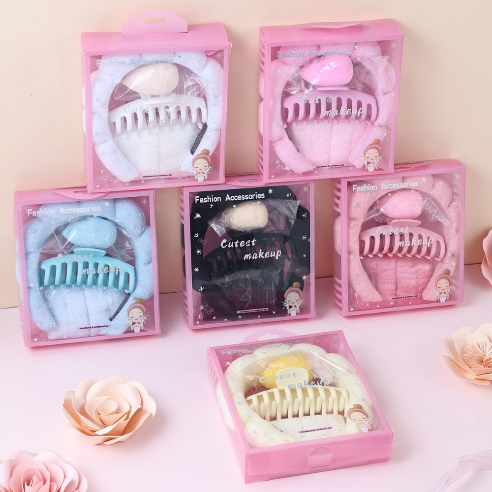 Travel Accessories Toiletries - 5pcs Box Headband Wristbands for Girls