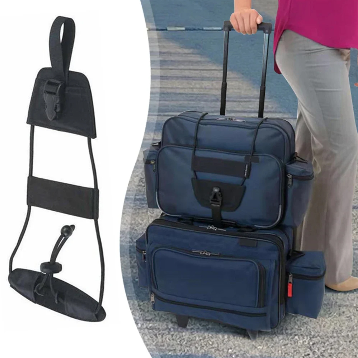Luggage Strap Belt - Travel Luggage Connecting Strap, Heavy Duty