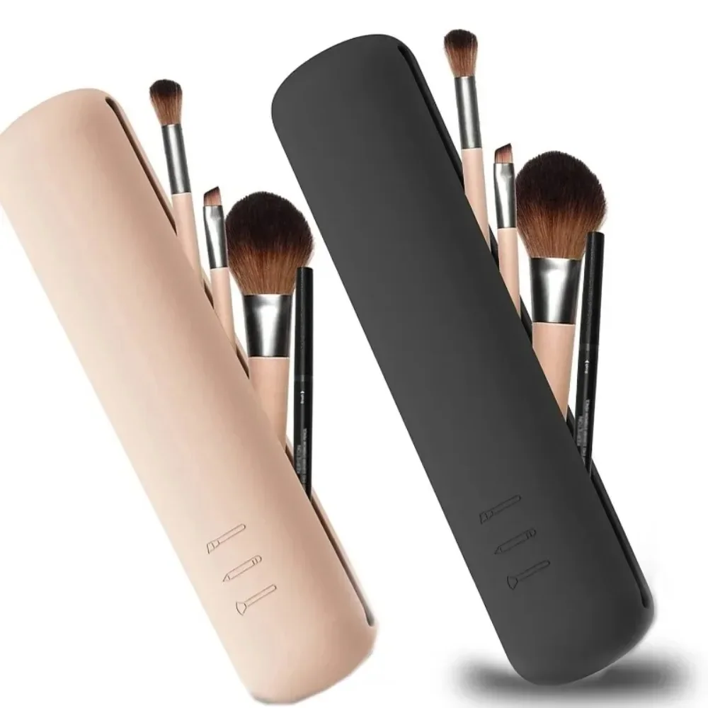 Travel Accessories Toiletries - Travel Makeup Brush Holder Silicone Cosmetic