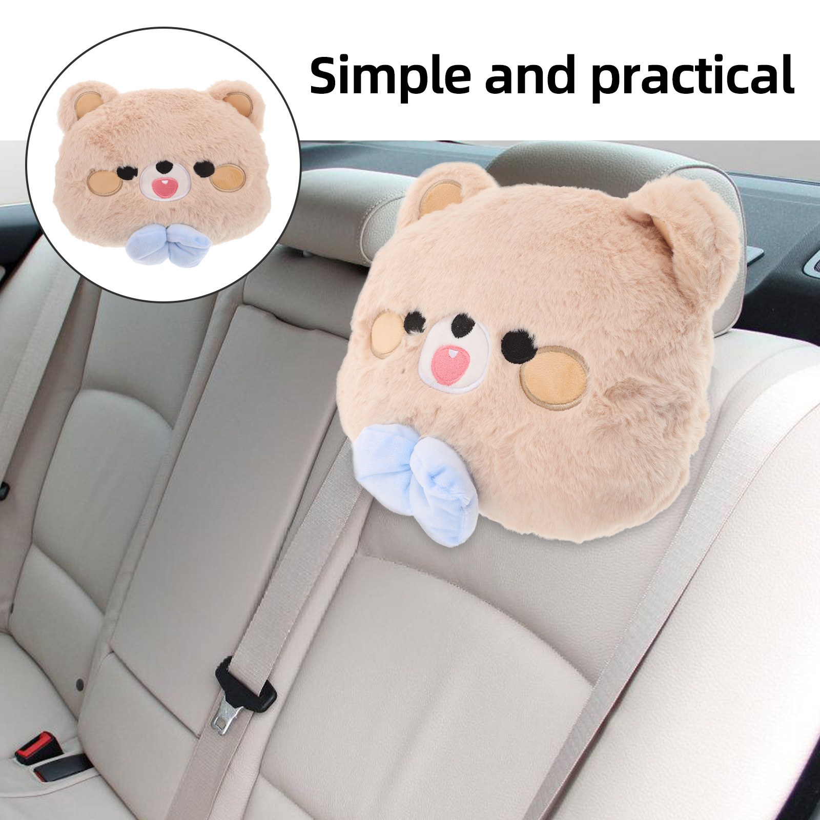 Embroidered Bowknot Bear Car H - Travel Accessories Comfort review and price