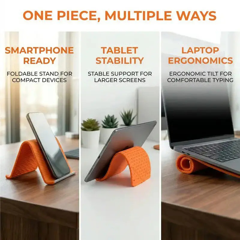 Silicone Foldable Phone Stand  - Travel Accessories Apple review and price