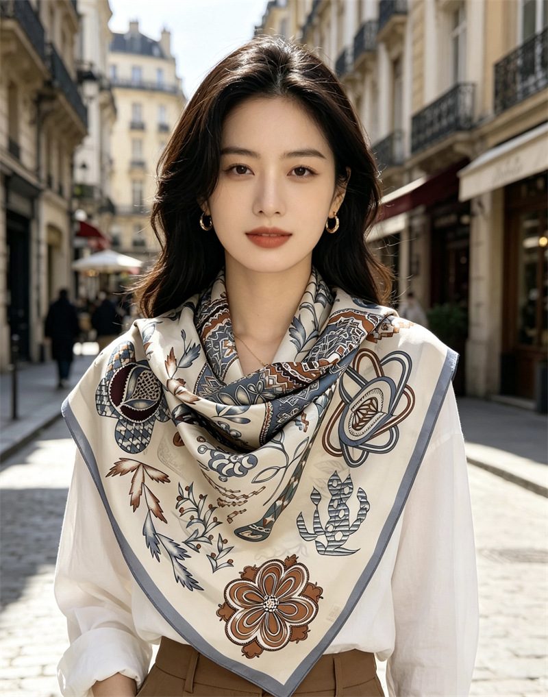 Horse Print Women 90CM Bandana - Travel Accessories Gifts For Women review and price