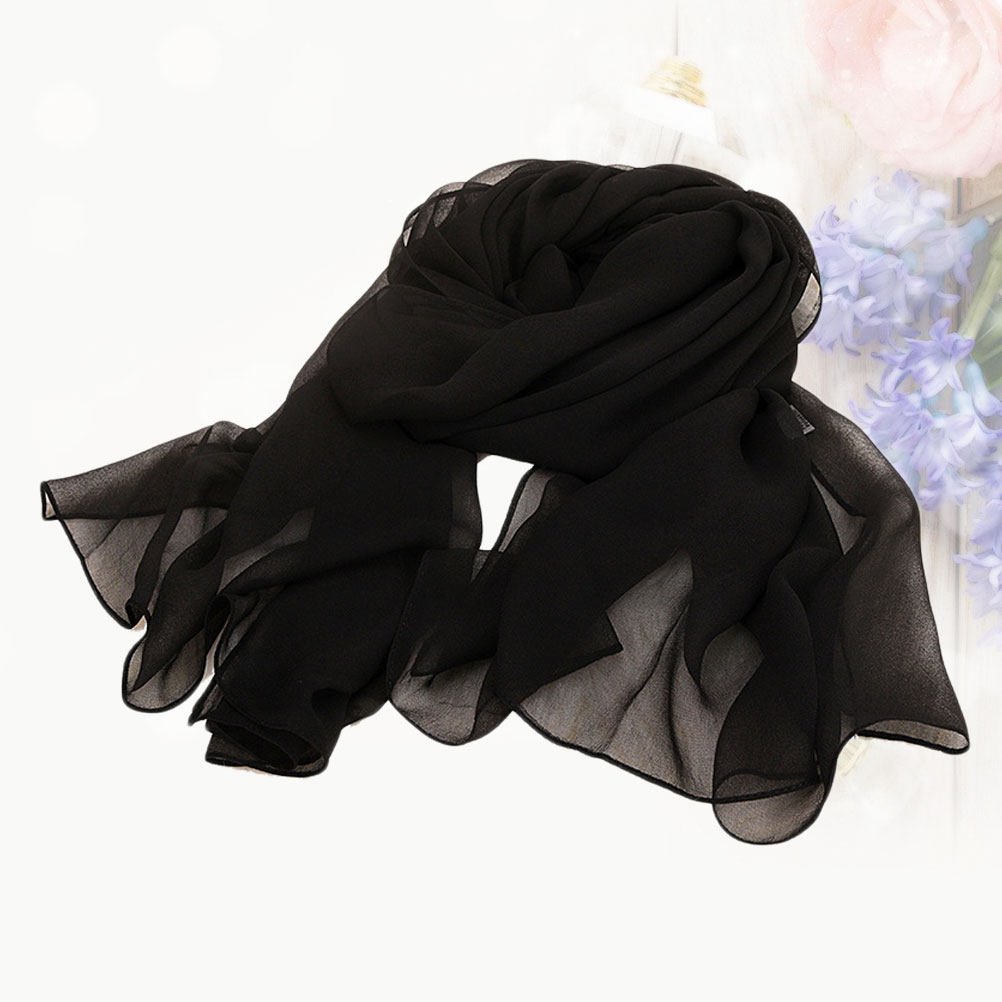 Solid Color Sunscreen Scarf Bl - Travel Accessories Present review and price
