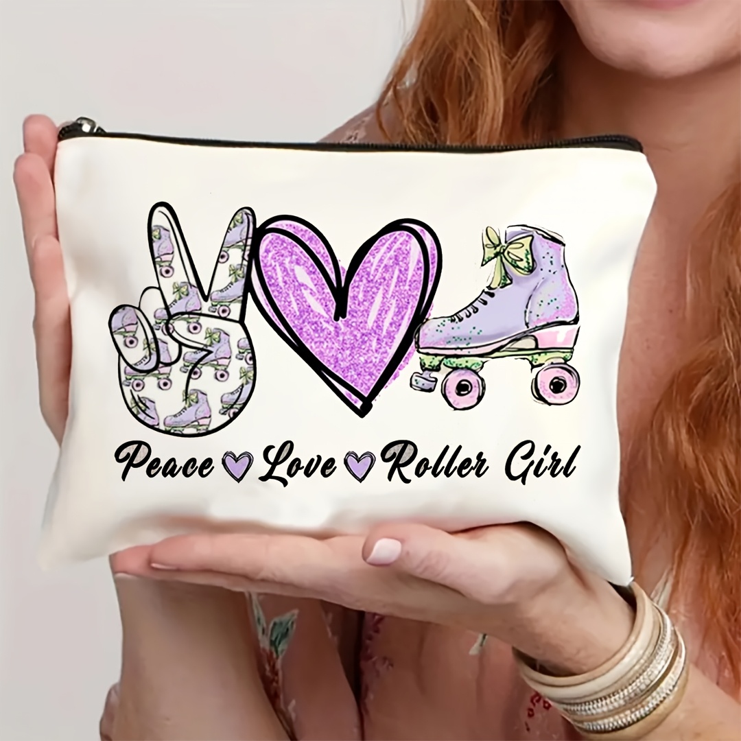1Pc Peace, Love & Roller Skati - Travel Accessories Toiletries review and price