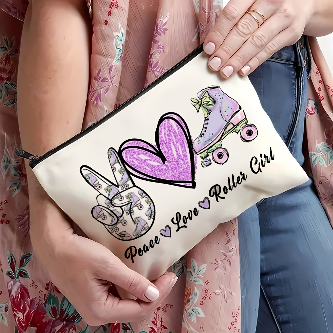 1Pc Peace, Love & Roller Skati - Travel Accessories Toiletries review and price
