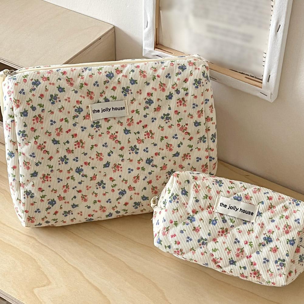 Vintage Floral Quilted Makeup  - Travel Accessories Toiletries review and price