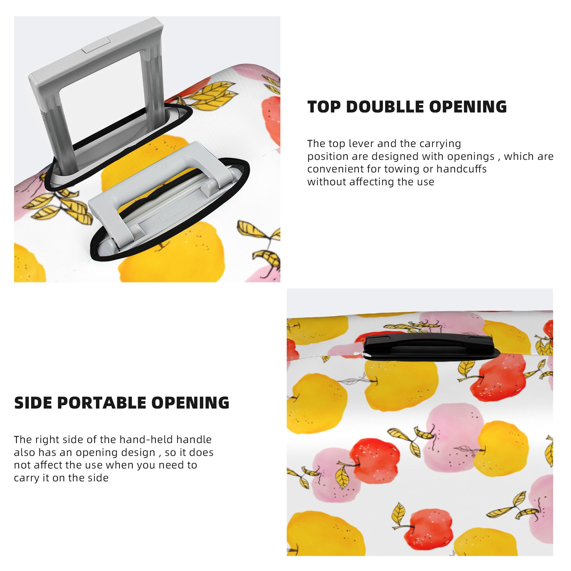 Watercolor Apple Fruits Luggag - Travel Accessories Apple review and price