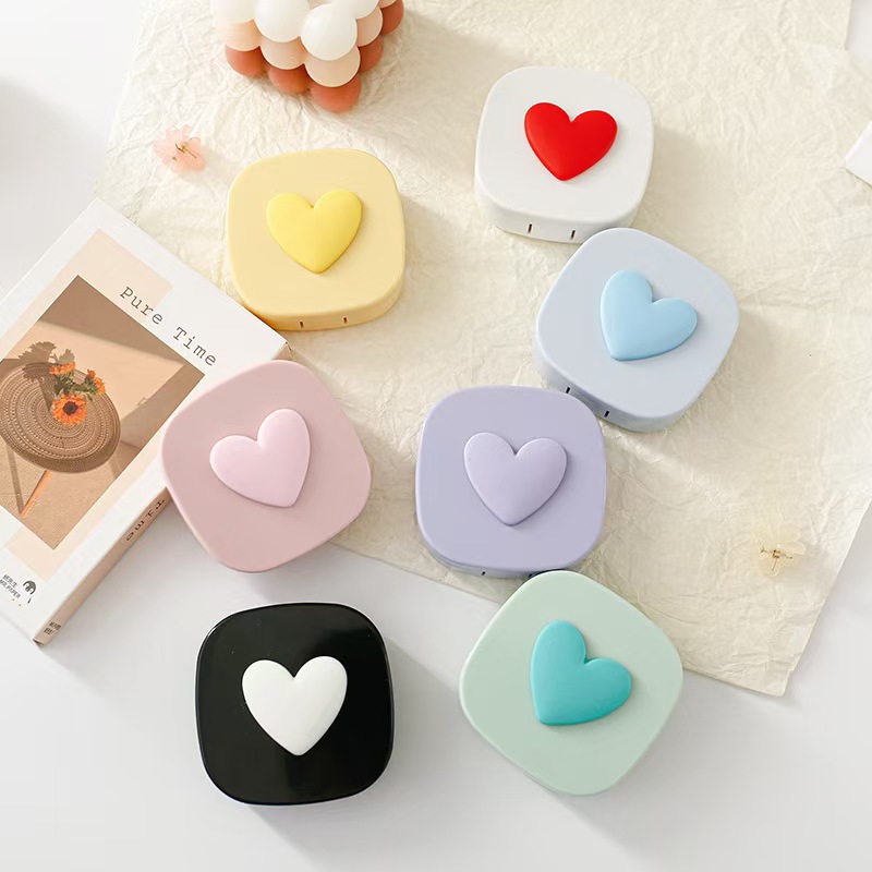 Heart Contact Lens Case with M - Travel Accessories Comfort review and price