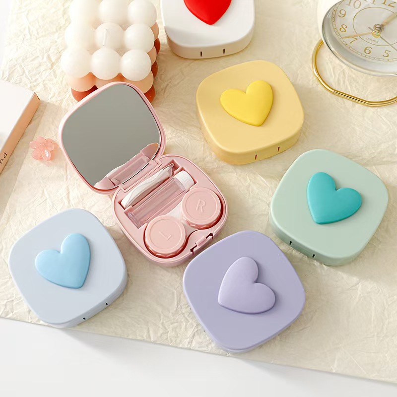 Heart Contact Lens Case with M - Travel Accessories Comfort review and price