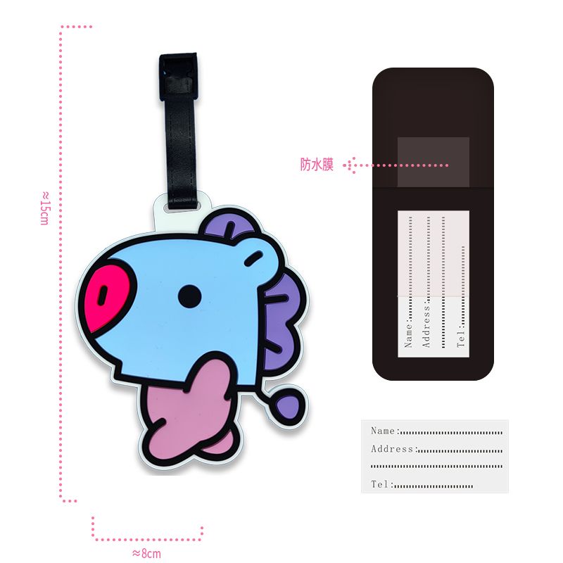 BT21 cartoon cute keychain Kaw - Travel Accessories Unisex review and price