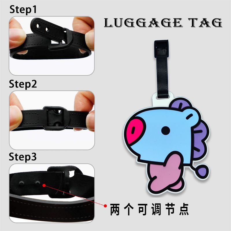 BT21 cartoon cute keychain Kaw - Travel Accessories Unisex review and price