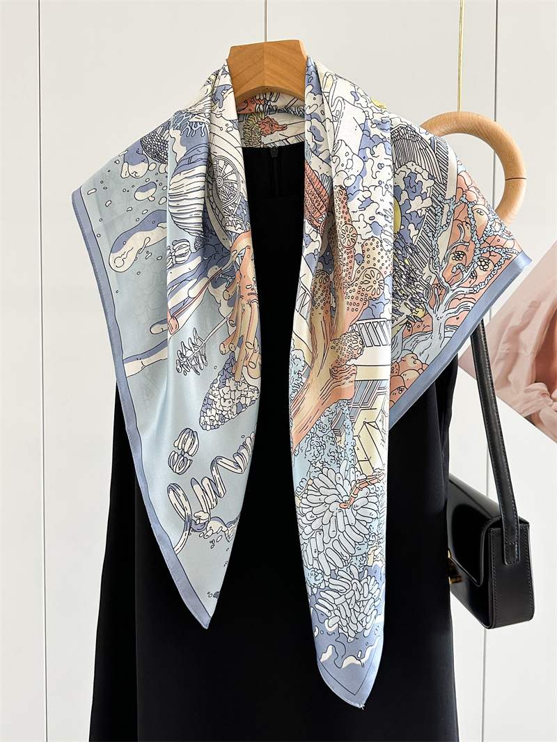 12MM Satin Silk Scarf Women 90 - Travel Accessories Gifts For Women review and price