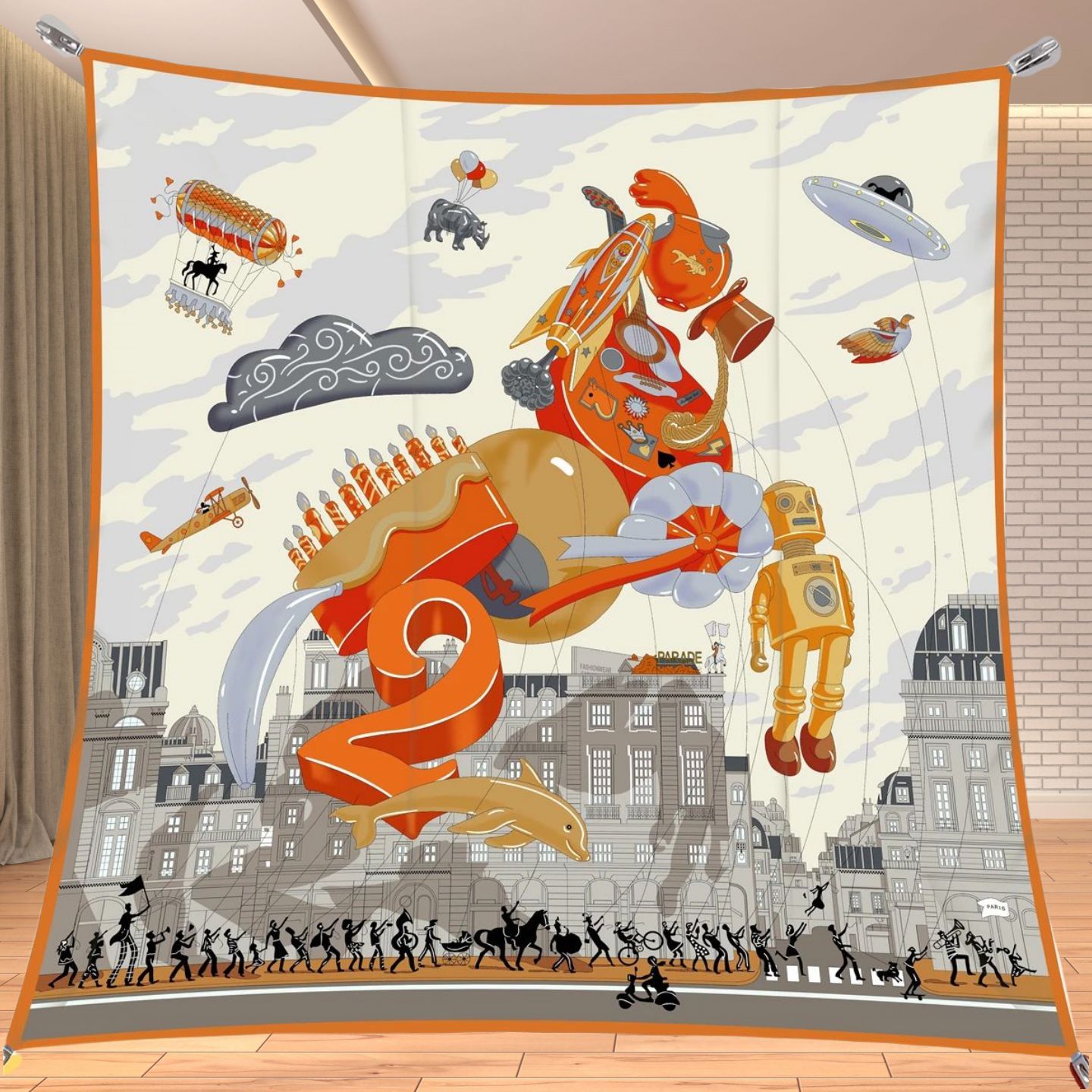 90cm Twill Silk Like Square Sc - Travel Accessories Unisex review and price