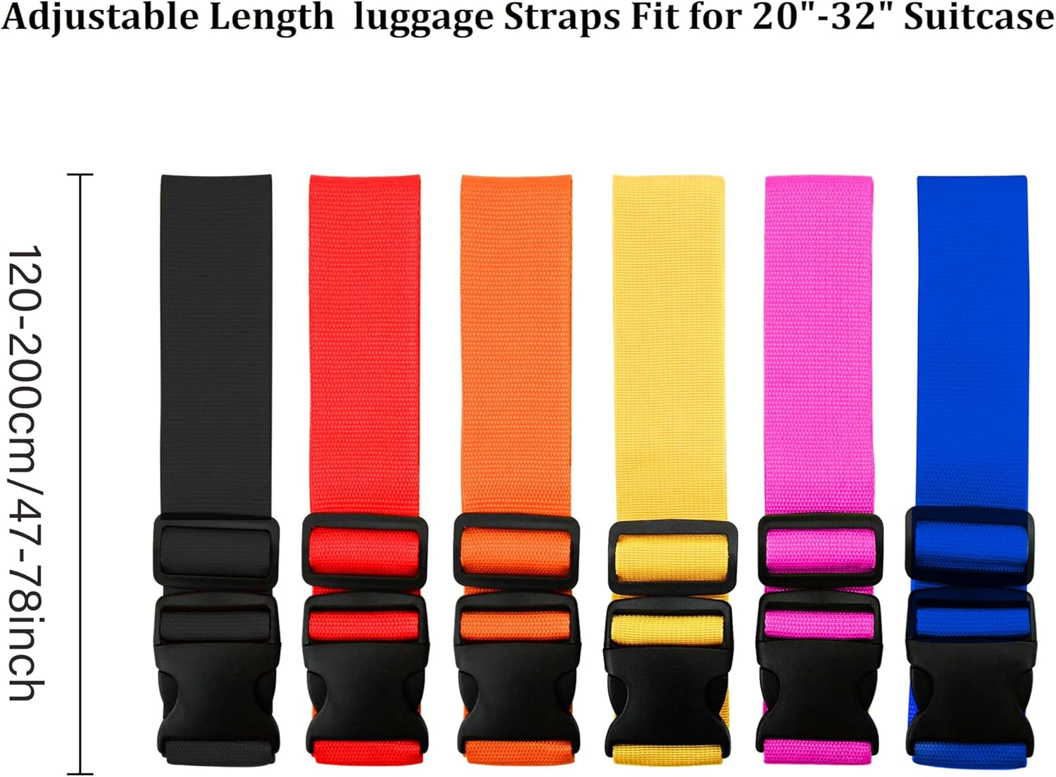 Bright Color Adjustable Luggag - Luggage Strap Belt review and price