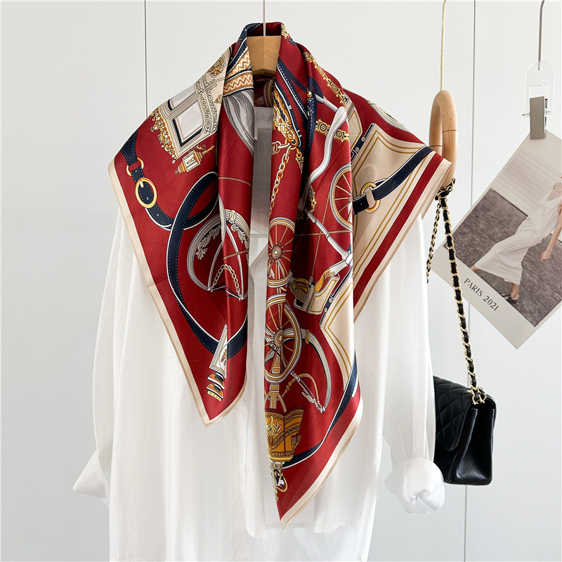 12MM Soft Silk Scarf Women 90C - Travel Accessories Gifts For Women review and price