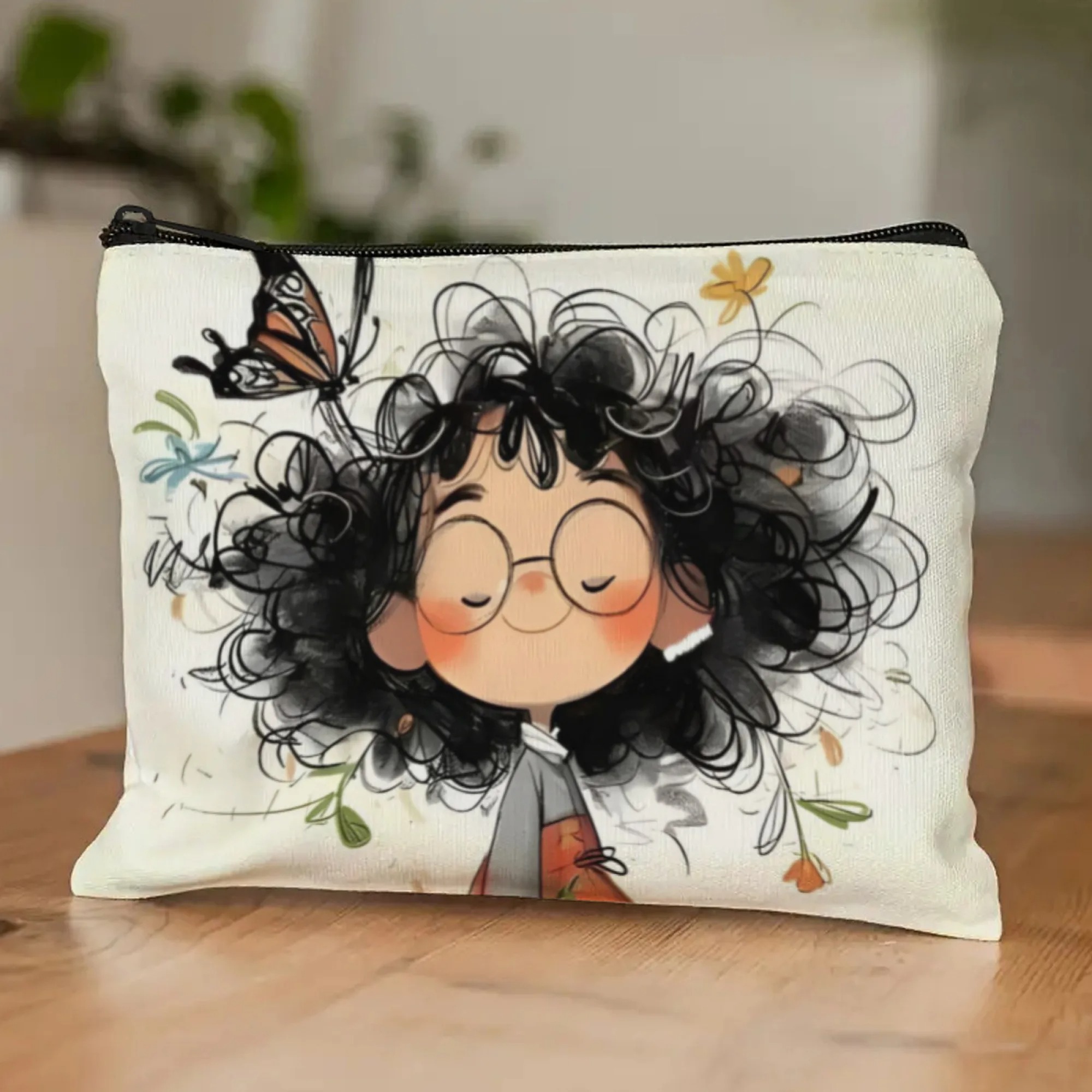 Cartoon Girl Makeup Bag Zipper - Travel Accessories Toiletries review and price