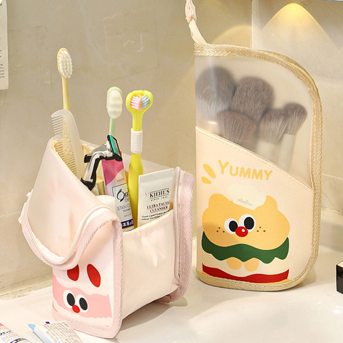 1Pcs Cosmetic Bag Travel Stand - Travel Accessories Toiletries review and price