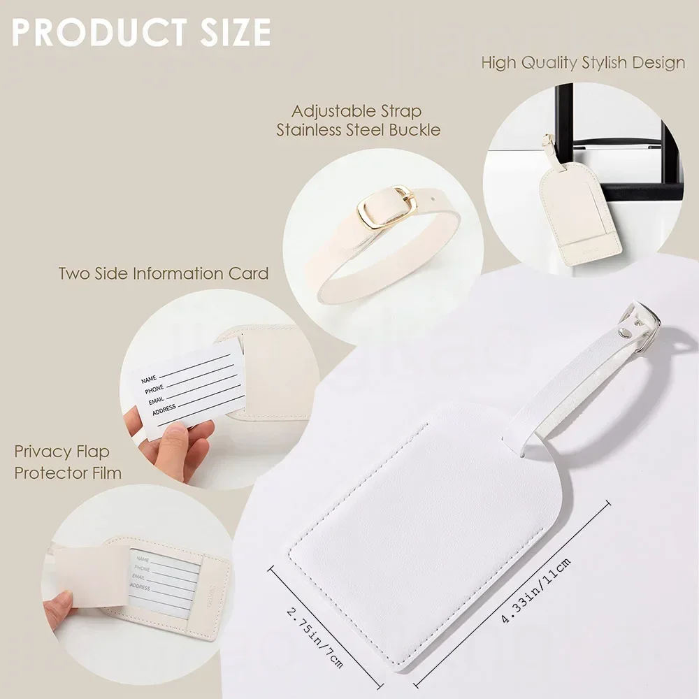 Personalized PU Luggage Tag Fl - Travel Accessories Gifts For Her review and price