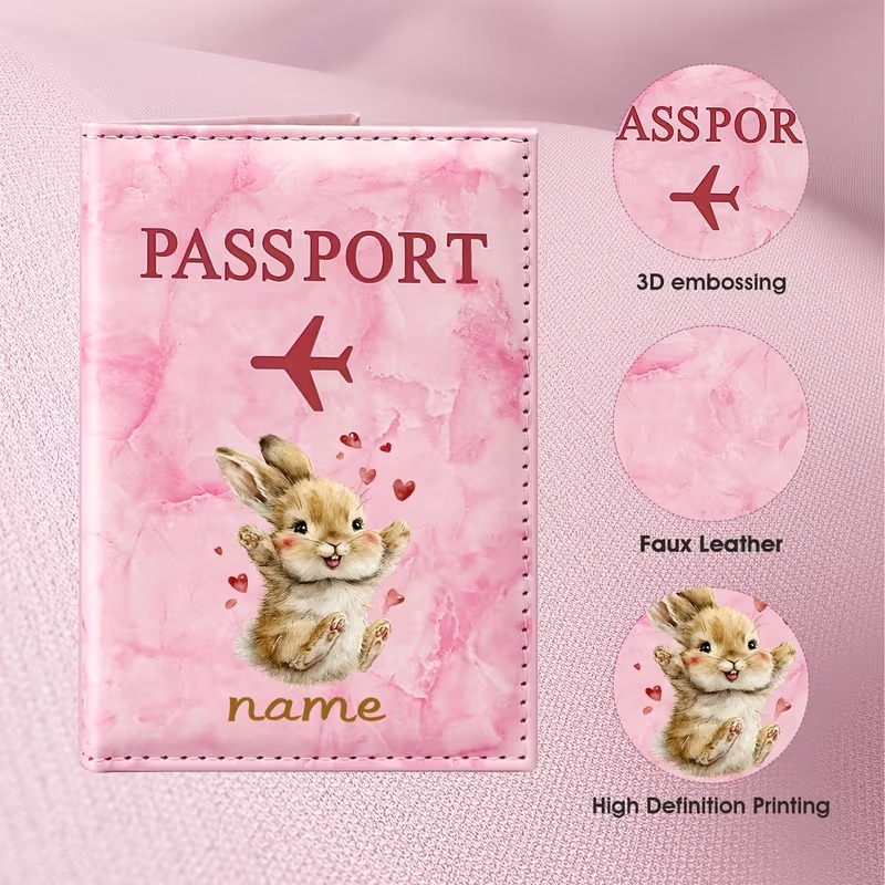 Custom Name Cute Rabbit Illust - Travel Accessories Present review and price
